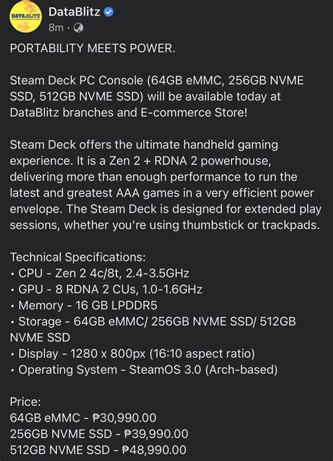 DataBlitz has entered the Steam Deck bandwagon : r/PHGamers .